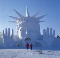 Head Ice Sculpture 